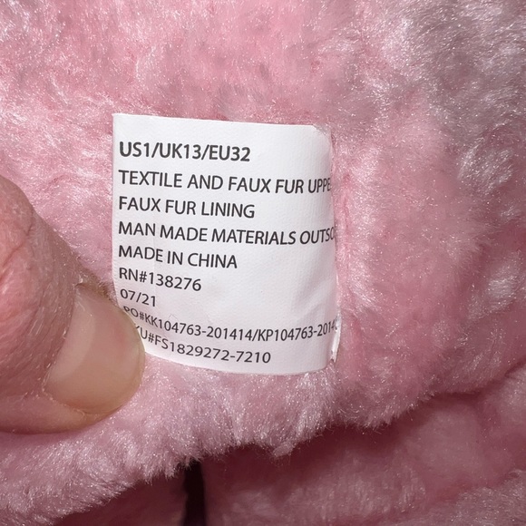 Fabkids, Fuzzy Pom Pom light pink boots. Girl’s sizes 13 & 1 - Picture 6 of 6